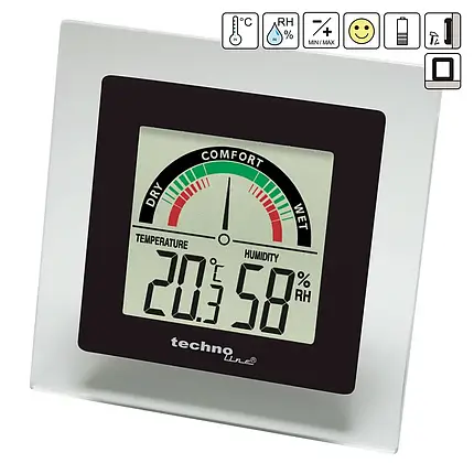 Термогігрометр Technoline WS9415 (Black), фото 1