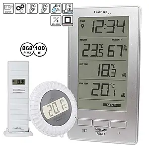 Багатофункціональний електронний термогігрометр Technoline WS9069 IT (Silver)