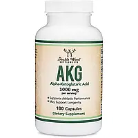 Double Wood AKG (Alpha-Ketoglutaric Acid) / Альфа-кетоглутаровая кислота 180 капсул