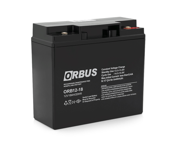 Акумуляторна батарея ORBUS ORB1218 AGM 12V 18 Ah