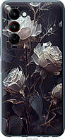 Чехол силиконовый на Tecno Camon 18 Premier Розы 2
