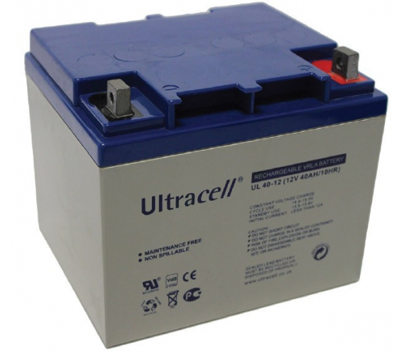 Акумуляторна батарея Ultracell UL40-12 AGM 12V 40 Ah White
