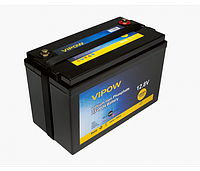 Аккумуляторная батарея Vipow LiFePO4 12.8V 100Ah со встроенной ВМS платой 80A