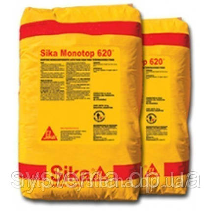 Sika® MonoTop®-620 - Вирівнює шпаклівка для бетонних поверхонь типу PCC/SPCC, 25 кг, фото 2