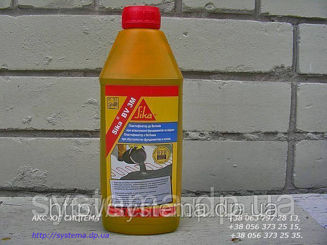 Sika BV 3M - універсальний пластифікатор для стяжок над теплими підлогами, 1 кг