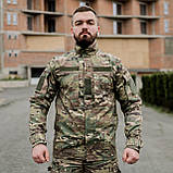 Тактичний костюм 3 в 1 PATRIOT Basic GRIFON (бойова сорочка Ubacs(Убакс)+кітель+штани GRIFON ) мультикам ріп-стоп (вафелька) літні, фото 3