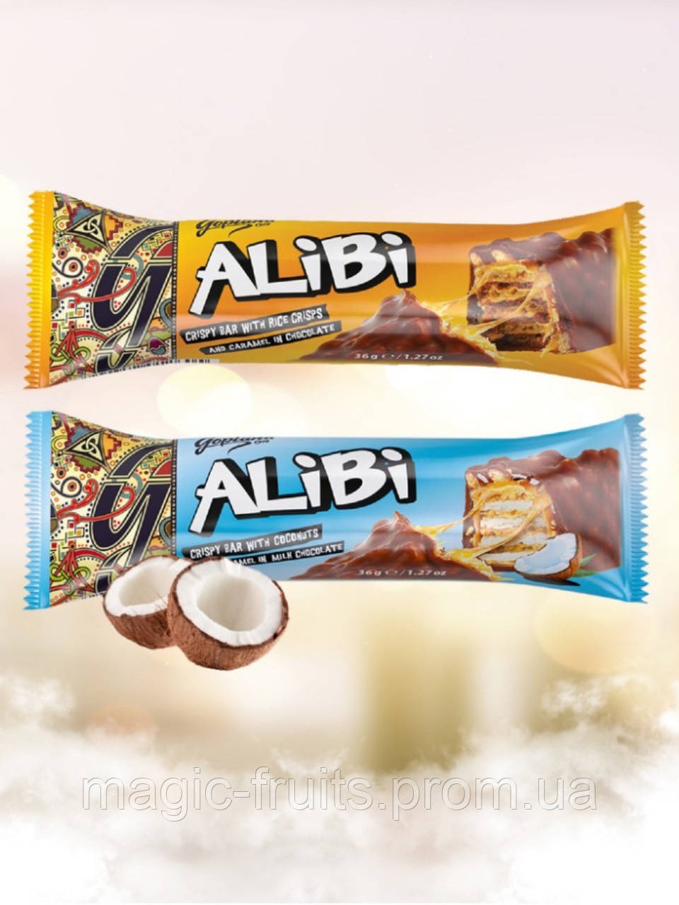 Батончик вафельний «Alibi» з карамельною начинкою (ID#1683429490), цена: 20  ₴, купить на Prom.ua