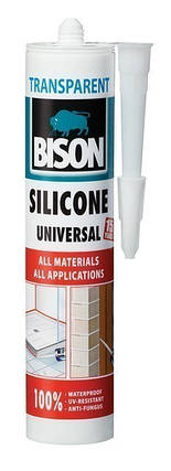 BISON SILICONE УНІВЕРСАЛЬНИЙ 280 ml - універсальний силіконовий герметик (прозорий), фото 2