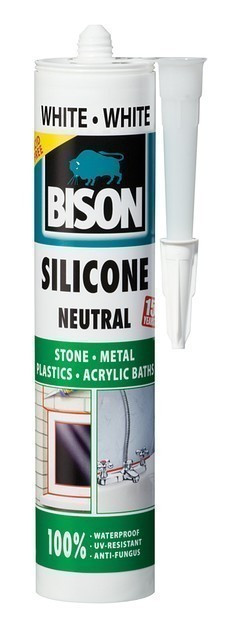 BISON SILICONE NEUTRAL - нейтральний силіконовий герметик (білий)
