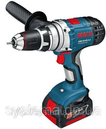 BOSCH GSR 18 VE-2-LI Professional, L-BOXX - Акумуляторний дриль-шупуповерт, 3,0 А*год, фото 2