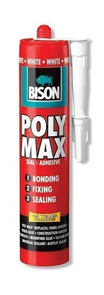 BISON POLY MAX TRANSPARENT - Клей-герметик нового покоління прозорий MS-Polymer 300 гр., фото 2