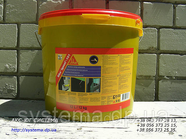 Sika®Igasol®-101 - Однокомпонетная, еластична, модифікована полімерами бітумна емульсія, 12 л