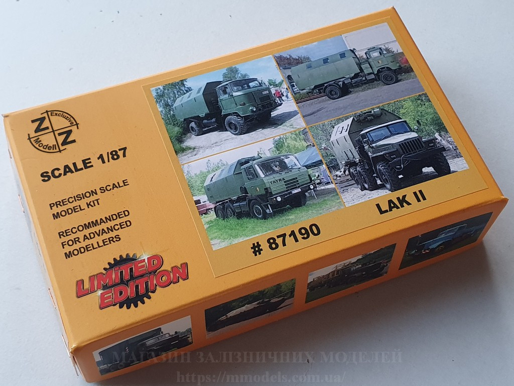 Збірна модель - кунг LAK II для різних видів автомобілів, масштабу 1/87, H0, фото 1