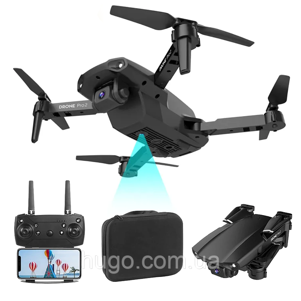 Квадрокоптер E99 з камерою 4K, WIFI / Дрон з HD камерами, до 100 м, 20 хв / Коптер з кейсом + пульт ДК