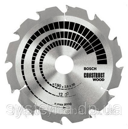 BOSCH Construct Wood - Пильний диск для циркулярних пилок ручних, фото 1