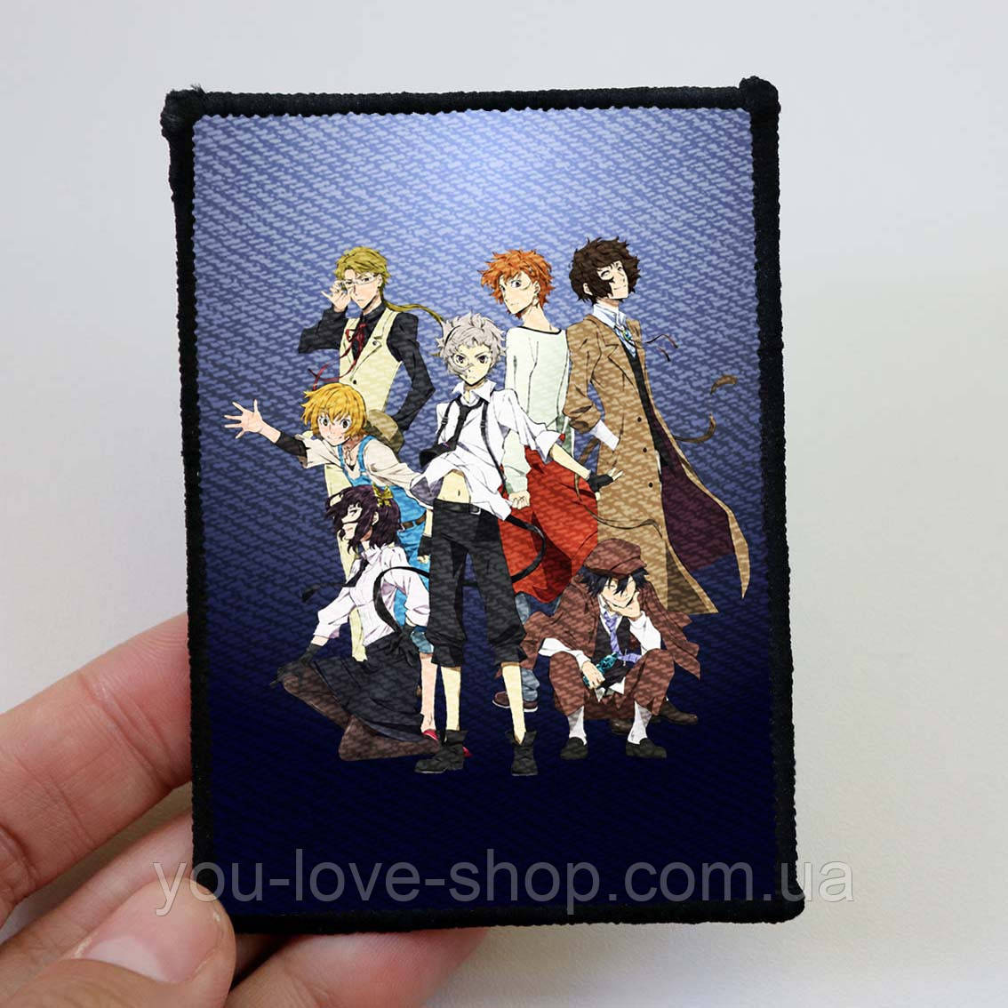 Нашивка Bungo stray dogs "Персонажі" / Літературні генії Бродячі Пси
