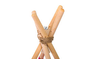 Дитячий ігровий намет з матрацом бомбон та двома подушками. Забарвлення "Міс Міні бежеве", фото 3