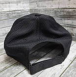 Чорна літня кепка з тризубом. Преміальна якість. Дихаючий, швидкосохнучий матеріал COOL FEELING, фото 6