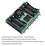 Тестер, вимірювач ємності акумуляторів 4 x 18650 li-ion, фото 5