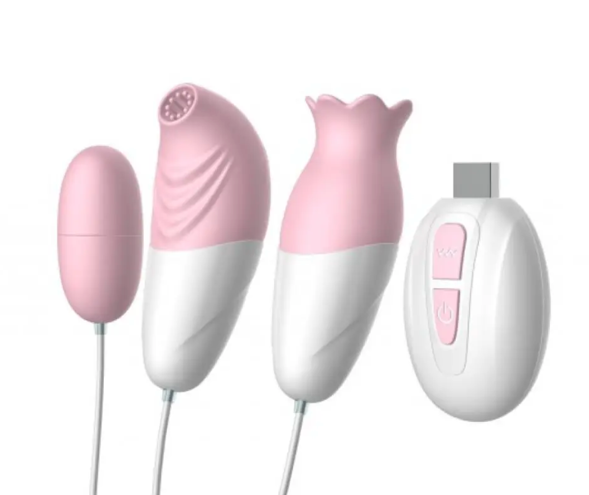 Віброяйце 3в1 BOSS SERIES, віброяйце, вібратор для клітора, вібратор для сосків, фото 1