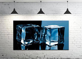 Картина на стіну Декор Карпати Кубики льоду 45х60 см (DKP4560-d924) 50х100 см