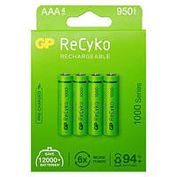 Аккумулятор GP ReCyko1000S R3 AAA 950 mAh Упаковка 4 шт (t8581)