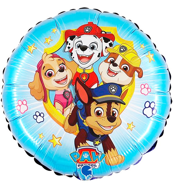Повітряна кулька "Щенячий патруль", Італія, розмір - 45 см