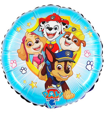 Повітряна кулька "Щенячий патруль", Італія, розмір - 45 см, фото 1