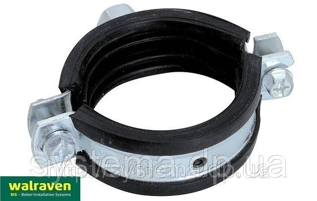 BISMAT® 2000 Хомут з вкладкою epdm 57-64 мм, М8-М10 WALRAVEN, фото 1