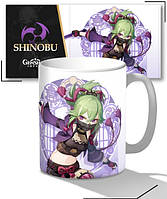 Кухоль GENSHIN IMPACT. Товари Геншин Імпакт Куки Синобу 𝙆𝙐𝙆𝙄 𝙎𝙃𝙄𝙉𝙊𝘽𝙐