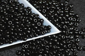 23980 бісер Preciosa чорний натуральний (розмір 10/0)