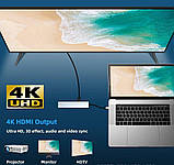 USB концентратор для MacBook Type-C на 8-Port USB TypeC 3.0 Mini Hub SD, TF, RJ 45, фото 7