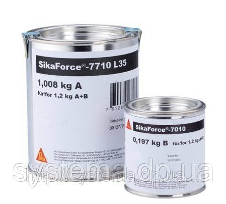 SikaForce®-7710 L 35 (A+B) - Двокомпонентний поліуретановий клей для складання сендвіч-панелей, 1кг, фото 3