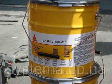 Поліуретанова рідка мембрана для покрівлі RAL 7009, 20,7 кг - Sikalastic®-618, фото 1
