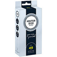 Презервативи Mister Size - pure feel - 49 (10 condoms), товщина 0,05 мм