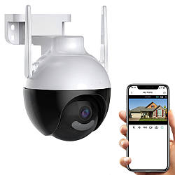 Зовнішня поворотна IP камера A18, 4MP / Вулична WiFi камера відеоспостереження
