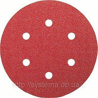 Шліфувальні диски на липучках BOSCH для ексцентрикових шліфмашин, Best for Wood, Ø 150 мм, 6 отв., 40, 50 шт.