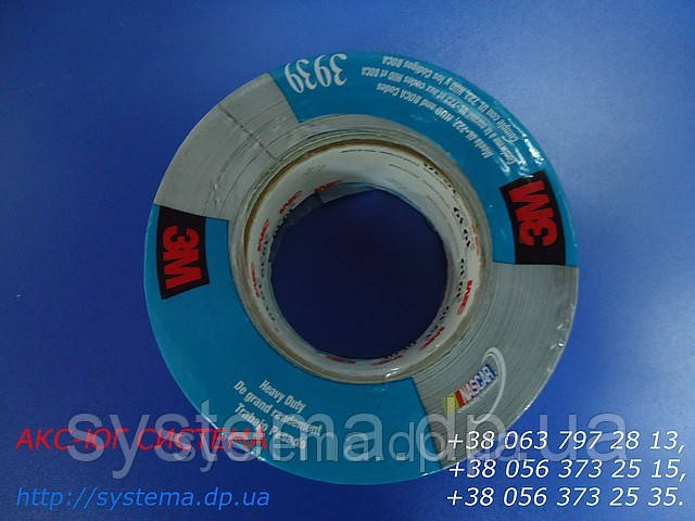 3М™ 3939 - Армована стрічка (скотч), 48х0,13 мм, рулон 54,8 м, сірий