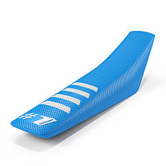 Чохол сидіння універсальний #1Gripper Ribbed, світло-синє-білий