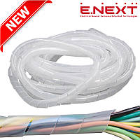 Спиральная обвязка для провода 12, 9-65 мм, 10м, Спираль монтажная для провода, E.NEXT