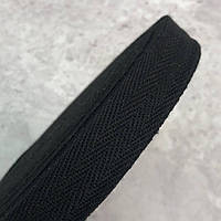 Черная киперная лента 2 см (киперная тесьма 20мм)