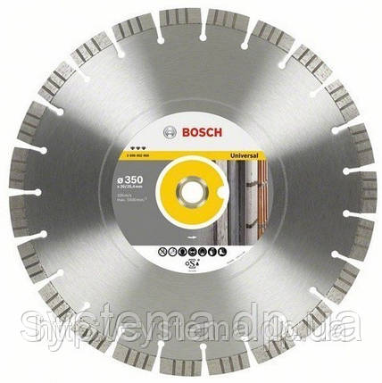 BOSCH Best for Universal and Metal, 350 мм - Алмазний відрізний круг, фото 2
