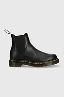 Urbanshop Шкіряні черевики Dr. Martens жіночі колір чорний на плоскому ходу 22227001-black РОЗМІРИ ЗАПИТУЙТЕ