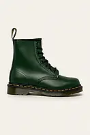 Urbanshop Шкіряні черевики Dr. Martens 1460 жіночі колір зелений на плоскому каблуці 11822203 РОЗМІРИ