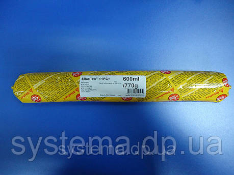 Sikaflex®-11 FC+ - Однокомпонентний, поліуретановий клей-герметик, чорний, 600 мл, фото 1