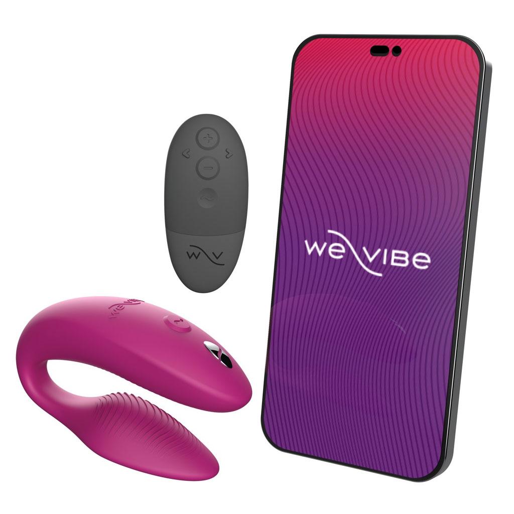 Вібратор смарт для пар із пультом ДК We-Vibe Sync 2 Rose