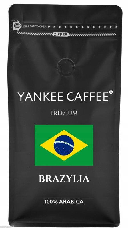 Кава в зернах 1кг Арабіка свіжообсмажена Бразилія YankeeCaffee