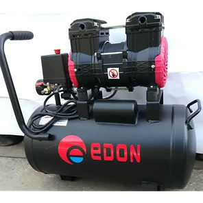 Потужний компресор безмасляний Edon ED-1100-10L: ресивер 10л, 1.1 кВт, 8 бар, вага 25 кг, фото 1