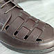 Закриті чоловічі сандалі коричневого кольору, фото 9