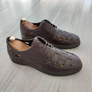 Закриті чоловічі сандалі коричневого кольору 42 45 розмір